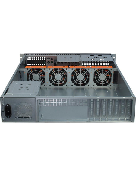Кутия за сървър InterTech 2U 2129-N - Mini ITX, mATX, -mu,ATX, ATX, eATX, SSI EEB, Черна
