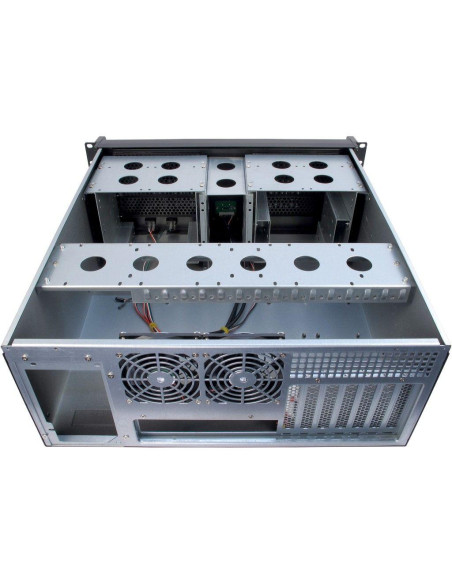 Кутия InterTech 4U-4098-S, 4U, 19-quot,, Чернa