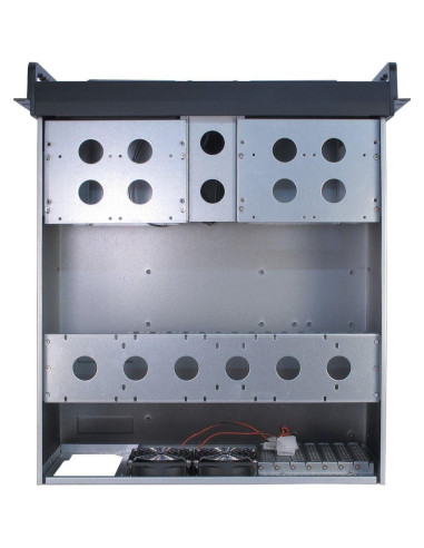 Кутия InterTech 4U-4098-S, 4U, 19-quot,, Чернa