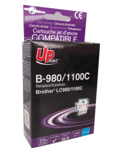 Мастилница UPRINT LC980/1100 BROTHER, Cyan