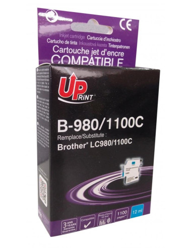Мастилница UPRINT LC980/1100 BROTHER, Cyan
