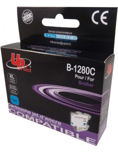 Мастилница UPRINT LC1280XL/1240, BROTHER, Cyan