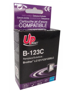 Мастилница UPRINT LC121/123/127 BROTHER, Cyan