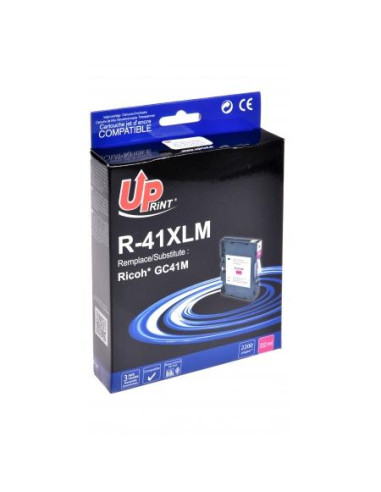 Мастило гел UPRINT GC41M, RICOH, 36ml, 2500 копия, 405763, Magenta