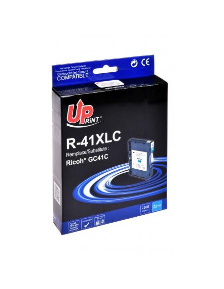 Мастило гел UPRINT GC41M, RICOH, 36ml, 2500 копия, 405762, Cyan