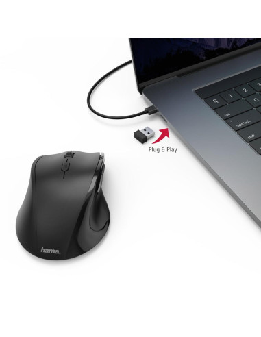 Безжична оптична мишка Riano, Лява ръка, HAMA 182645