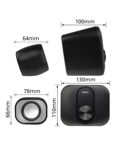 Озвучителна система EWENT Eminent 2.1, 3.5 mm, USB, 11W