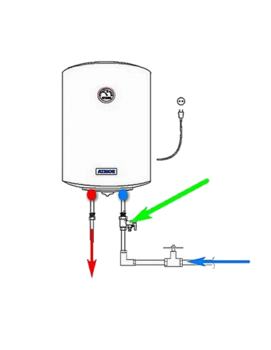 Предпазeн клапан за бойлер 3/4" М/Ж с лостче