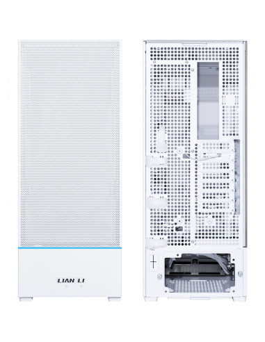 Кутия Lian-Li SUP01W Mid-Tower, Tempered Glass, Бяло