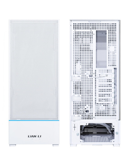 Кутия Lian-Li SUP01W Mid-Tower, Tempered Glass, Бяло