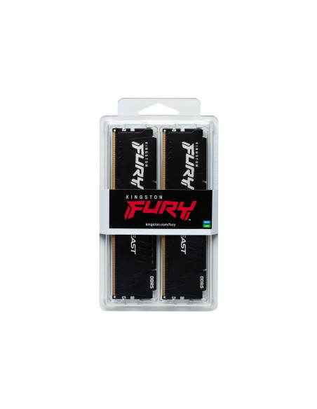 Памет Kingston FURY Beast Black 64GB(2x32GB) DDR5 6400MHz 32CL - KF564C32BBEK2-64