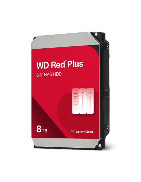 Хард диск WD Red Plus, 8TB NAS, 3.5-quot,, 256MB, 5640RPM, WD80EFPX