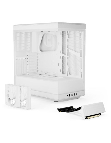 Кутия HYTE Y40 Tempered Glass, Mid-Tower, Бяло