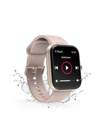 HAMA Смарт часовник -ldquo,5000-rdquo,, Функция за телефон, Анализ на съня, Водоустойчив, 1,65-quot,, 178615