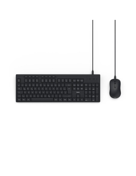 HAMA Жичен комплект клавиатура и мишка CKM-200, USB-A, USB-C