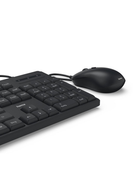 HAMA Жичен комплект клавиатура и мишка CKM-200, USB-A, USB-C