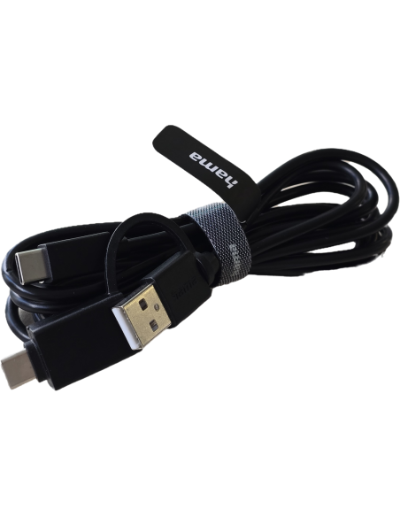 HAMA Жичен комплект клавиатура и мишка CKM-200, USB-A, USB-C