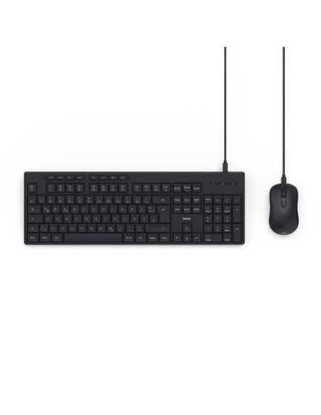 HAMA Жичен комплект клавиатура и мишка CKM-200, USB-A, USB-C