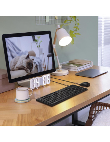 HAMA Жичен комплект клавиатура и мишка CKM-200, USB-A, USB-C