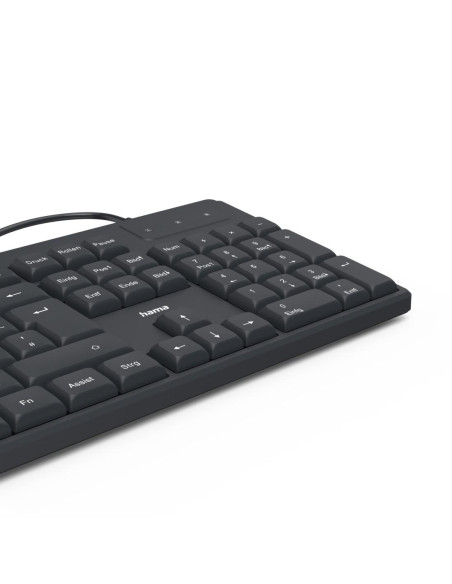 HAMA Жична клавиатура CK-200, кирилизирана, USB-A, USB-C, мулт.бутони
