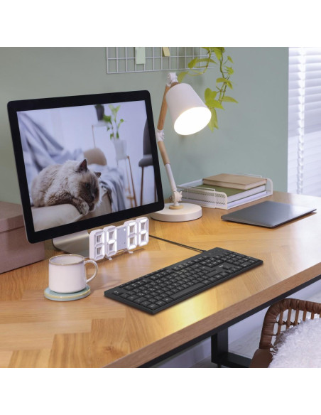 HAMA Жична клавиатура CK-200, кирилизирана, USB-A, USB-C, мулт.бутони