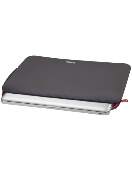 Калъф за лаптоп HAMA Neoprene, До 40 cm (15.6-quot,), Цип, Сив