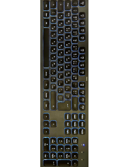 HAMA Жична Клавиатура -quot,CK-400-quot,, Х-структурна, USB-A, USB-C, AI бутон, светеща