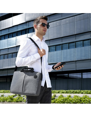 Чанта за лаптоп Hama -quot,Genua-quot,, до 40 см (15.6-quot,), сива