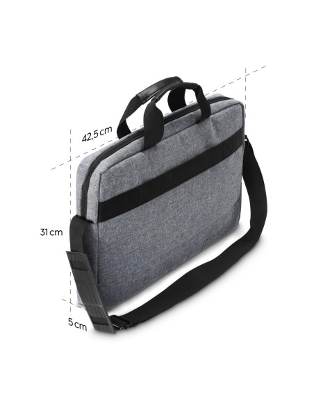 Чанта за лаптоп Hama -quot,Genua-quot,, до 40 см (15.6-quot,), сива