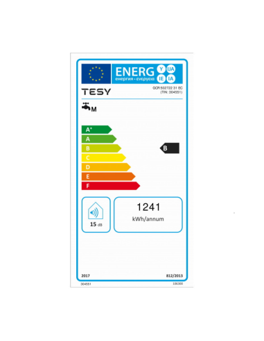 Електрически бойлер TESY BelliSlimo 40л.  2200W, вертикален