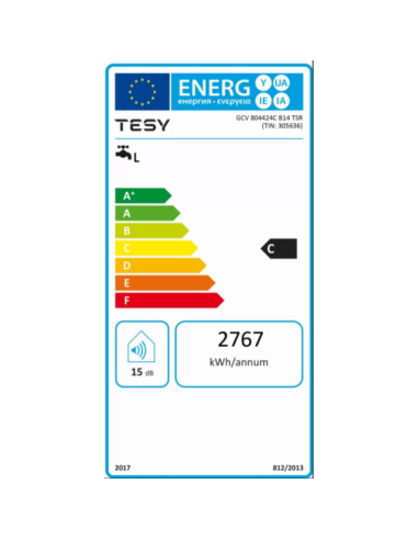 Електрически бойлер TESY Anticalc Ceramic 82л. 2400W, вертикален