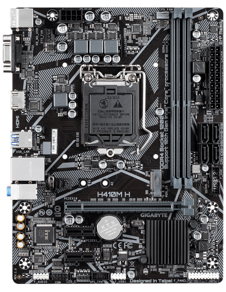 Дънна платка GIGABYTE H410M-H V2, Socket 1200