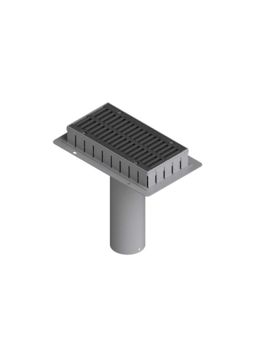 Линеен отводнител за мостове с чугунена решетка D400