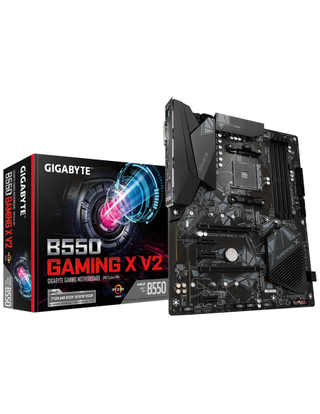 Дънна платка GIGABYTE B550 GAMING X V2 Socket AM4, 4 x DDR4, RGB Fusion, V2 (rev. 1.0)