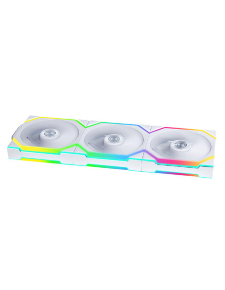 Вентилатори 3бр Lian Li UNI FAN SL Wireless ARGB PWM - 120 mm Бели + Контролер