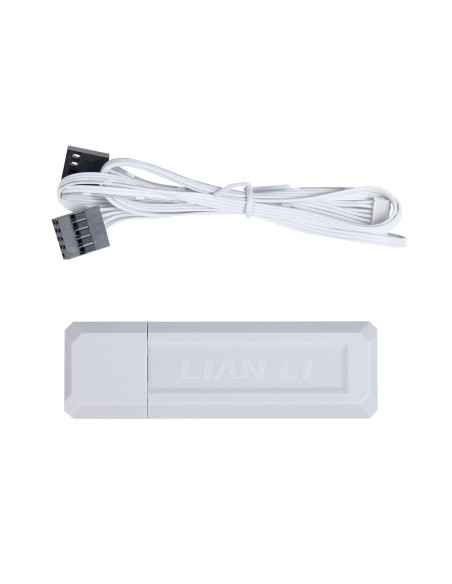 Вентилатори 3бр Lian Li UNI FAN SL Wireless ARGB PWM - 120 mm Бели + Контролер