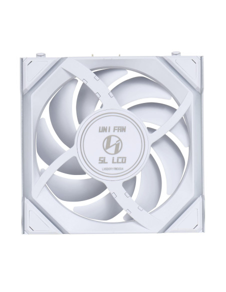 Вентилатор Lian Li UNI FAN SL Wireless LCD Reverse Blade ARGB PWM - 120 mm Бял