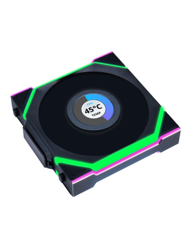 Вентилатори 3бр Lian Li UNI FAN SL Wireless LCD ARGB PWM - 120 mm Черен