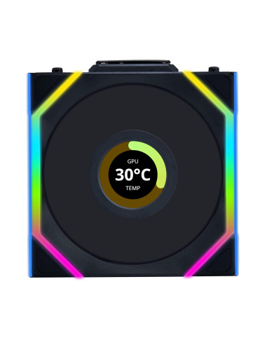Вентилатори 3бр Lian Li UNI FAN SL Wireless LCD ARGB PWM - 120 mm Черен