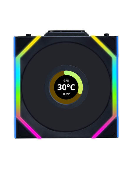 Вентилатори 3бр Lian Li UNI FAN SL Wireless LCD ARGB PWM - 120 mm Черен