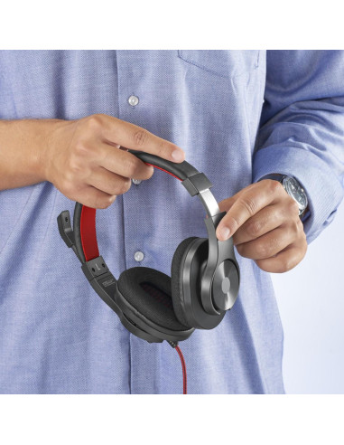 HAMA Слушалки с микрофон HS-USB400 V2, черно