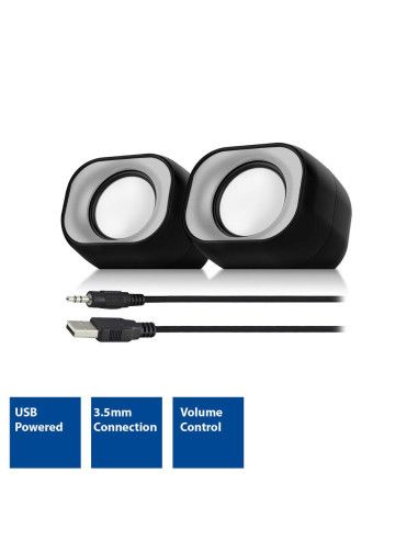 ACT Стерео колонки Eminent 2.0, USB захранване, 2 х 3W