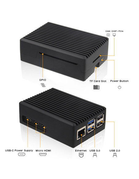 Кутия Inter-Tech ODS-739 RASPBERRY - Black