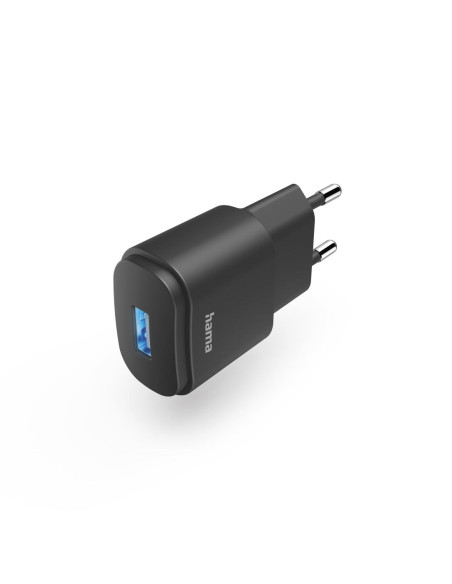 Мрежово зарядно Hama, USB-A, 6 W, Черен