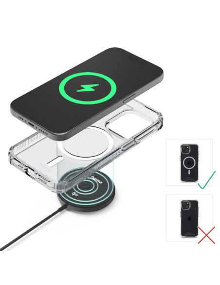 HAMA Безжично зарядно устройство Qi2, 15 W, черно,