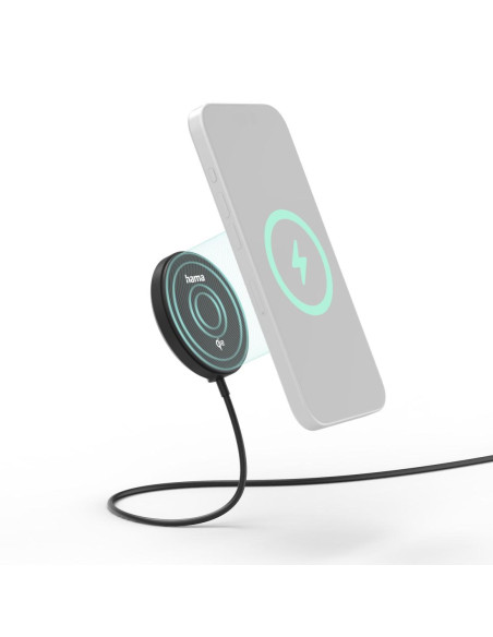 HAMA Безжично зарядно устройство Qi2, 15 W, черно,