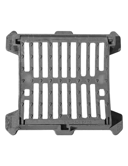 Чугунена решетка 400x400 D400 овална /P/ H80 /нов модел/