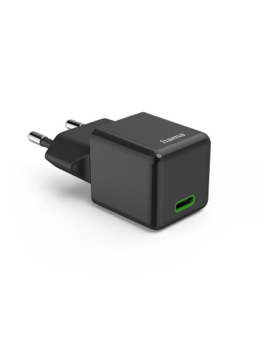 HAMA Бързо мини зарядно 220V, USB-C, PD/Qualcomm, 25 W, черен