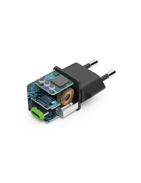 HAMA Бързо мини зарядно 220V, USB-C, PD/Qualcomm, 25 W, черен