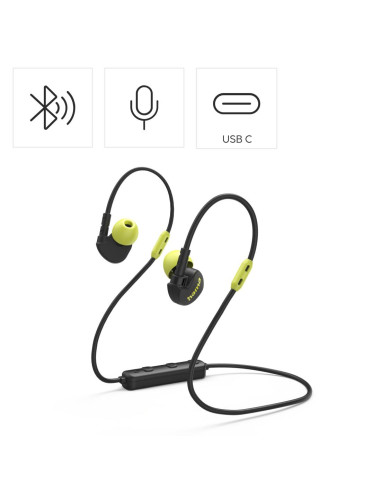 HAMA Блутут слушалки, спортни, -quot,Freedom Athletics III-quot,, микрофон, черни